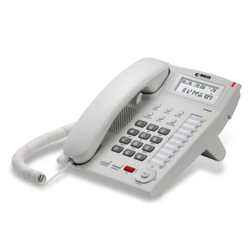 ภาพหน้าปกสินค้าReach โทรศัพท์บ้านโชว์เบอร์ รีช รุ่น CP-B036 สีขาว จากร้าน globalreach บน Shopee