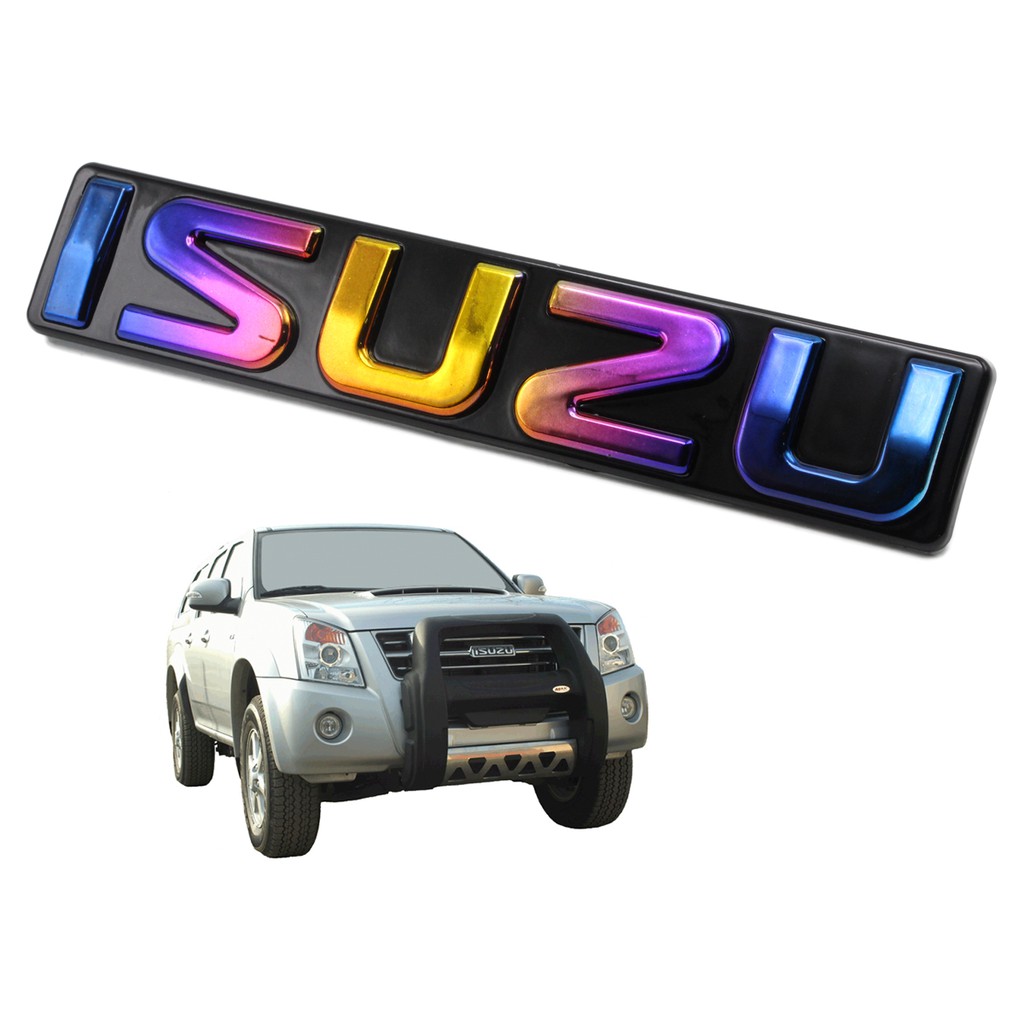 logo-โลโก้-isuzu-ติดหน้ากระจัง-อีซูซุ-ดีแม็ก-สี-รุ้ง-d-max-isuzu-2-4-ประตู-ปี2007-2011