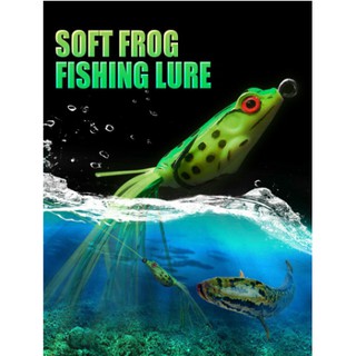 เหยื่อตกปลารูปกบ เหยื่อตกปลา เหยื่ิอปลอม Colorful Frog Fishing Lure