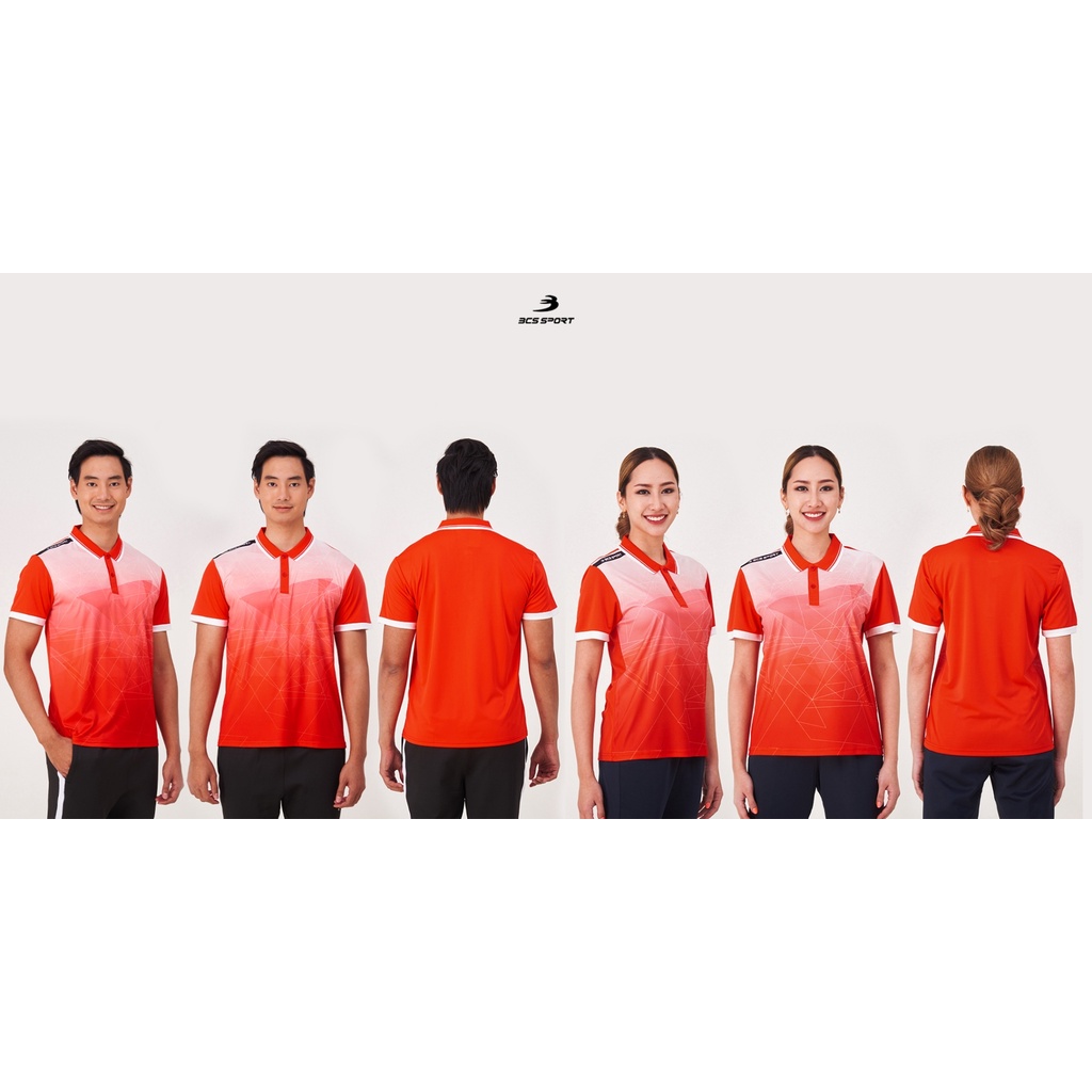 bcs-sport-เสื้อพิมพ์ลาย-กีฬา-คอโปโล-ปกสปอร์ต-สีแดง-unisex-เนื้อผ้า-micro-plus-รหัสj9004-j9006-polo-neck-sublimation
