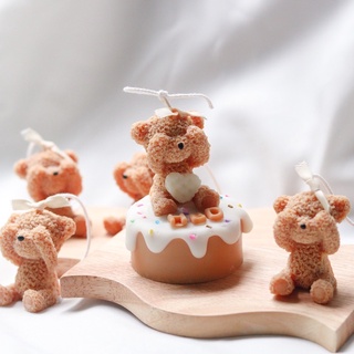 เค้กวันเกิดเทียนหอมน้องหมี (HBD Bear Cake Candle) มีเก็บเงินปลายทาง