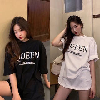 เสื้อยืดพิมพ์ลาย oversized ผู้หญิง เสื้อยืดสไตล์มินิมอล