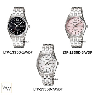 นาฬิกาข้อมือผู้หญิง นาฬิกา [ใส่โค้ดลดเพิ่ม] ของแท้ นาฬิกาข้อมือ Casio ผู้หญิง รุ่น LTP-1335D พร้อมกล่อง