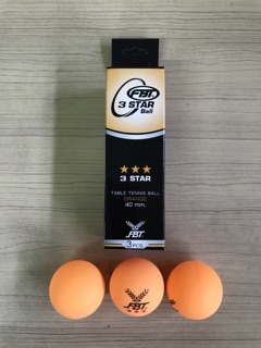 ภาพขนาดย่อของภาพหน้าปกสินค้าลูกปิงปอง เทเบิลเทนนิส FBT รุ่น 53326 แข่งขัน 3 ดาว สีส้ม % จากร้าน first_sport บน Shopee