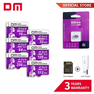 Dm การ์ดหน่วยความจํา micro SD 8GB 16GB 32GB 64GB 128GB 256GB สีม่วง