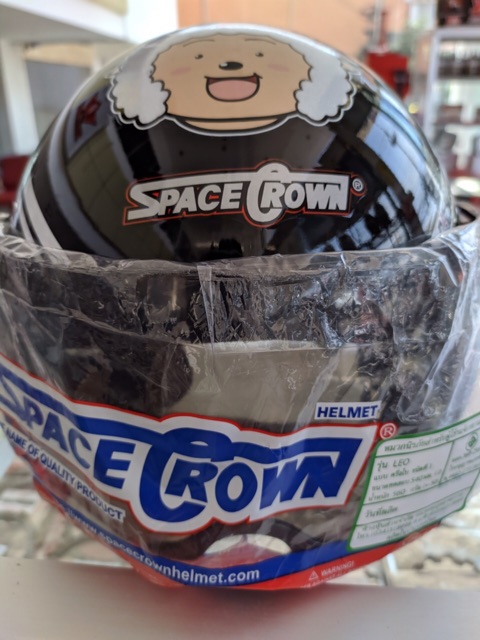 ภาพสินค้าเก็บเงินปลายทาง  หมวกกันน๊อคเด็ก หมวกกันน็อคเด็ก space crown รุ่น leo สำหรับ รถมอเตอร์ไซค์ จากร้าน racewingcenter บน Shopee ภาพที่ 6