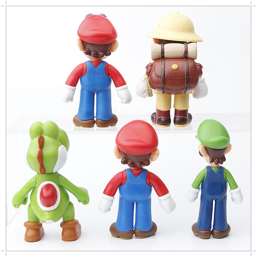 โมเดล-super-mario-มาริโอ-ลุยจิ-ยอร์ซี่-ขนาดความสูง-10-cm-ผลิตจากพลาสติกคุณภาพดี-งานสวย-หมุนแขนได้