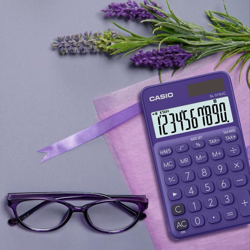 casio-calculator-เครื่องคิดเลข-คาสิโอ-รุ่น-sl-310uc-pl-แบบสีสัน-ขนาดพกพา-10-หลัก-สีม่วง