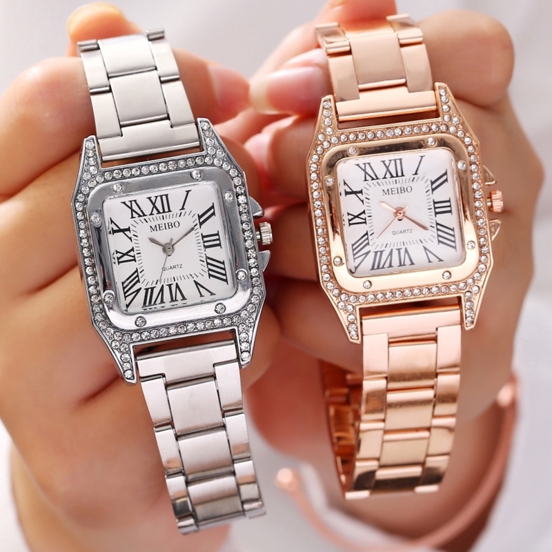 ภาพหน้าปกสินค้านาฬิกาข้อมือ สายสแตนเลส หรูหรา สำหรับผู้หญิง จากร้าน vansvar.th บน Shopee