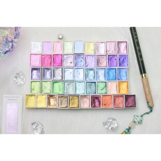 ภาพหน้าปกสินค้าHandmade watercolor สีน้ำแฮนเมด ขนาดฮาฟแพน 2 ml ซึ่งคุณอาจชอบสินค้านี้