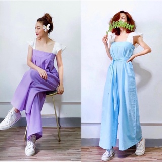 💜💙 จั้มทูโทน จั้มหมีสีพาทเทล ชุดหมีทูโทน น่ารักมาก พร้อมส่ง