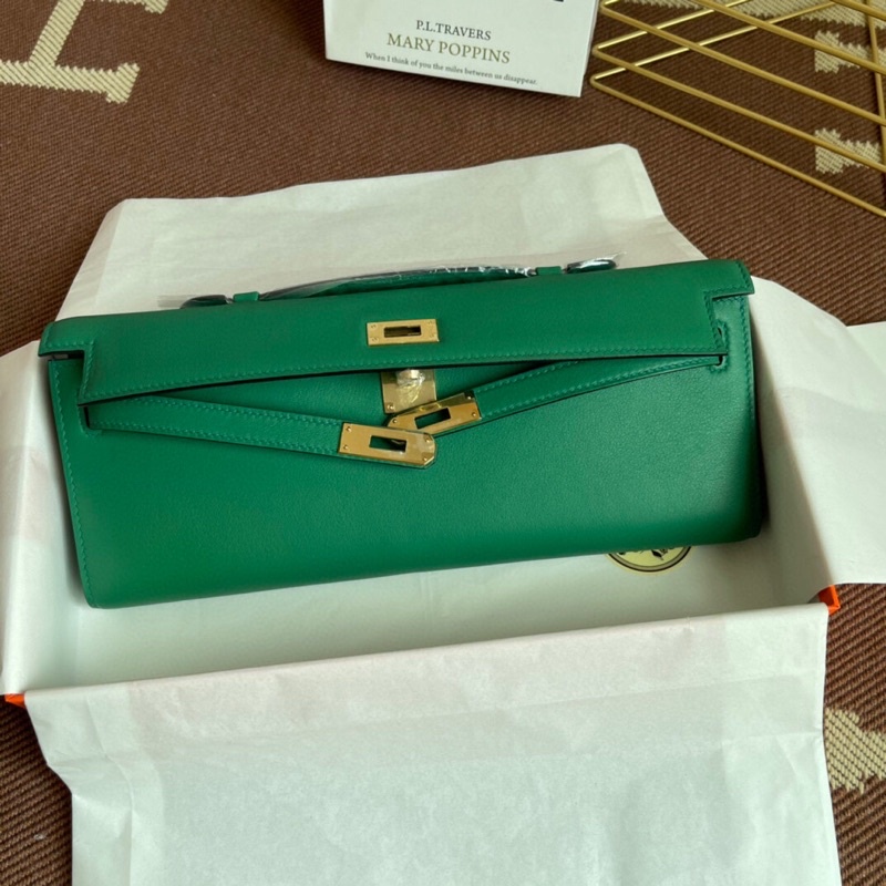 พรี-hermes-kelly-cut-31cm-swift-คลัทช์-กระเป๋าแฟชั่นผู้หญิง