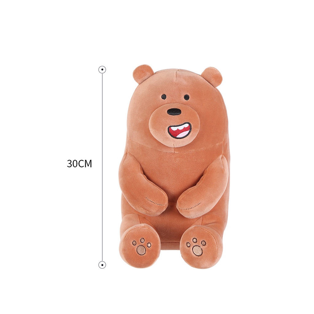 ภาพสินค้าMINISO ตุ๊กตา ตุ๊กตาหมีWe Bare Bears (นั่ง)30 cm ตุ๊กตาของขวัญ จากร้าน miniso_thailand บน Shopee ภาพที่ 5