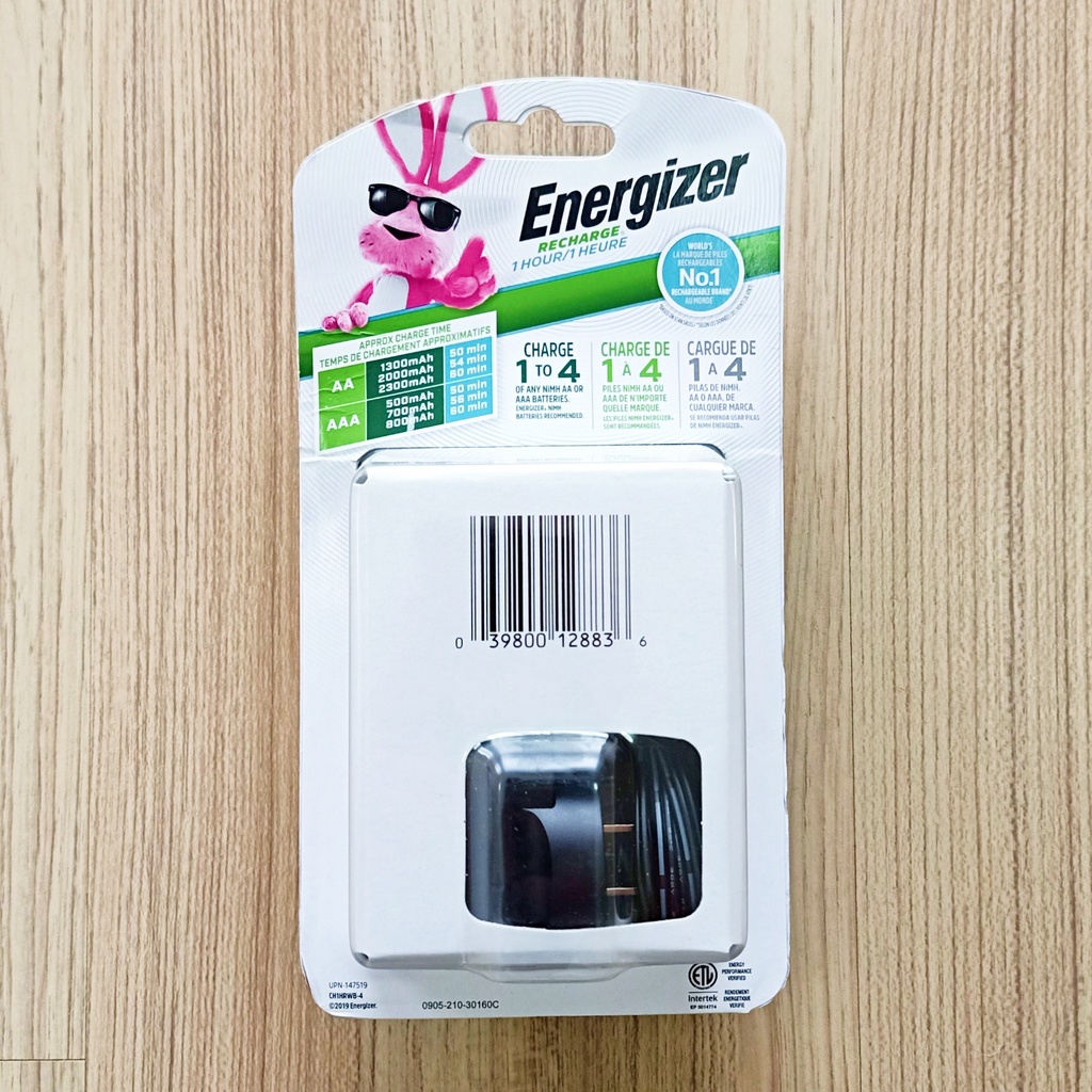 Energizer 1 Hour Charger Plus 4 X AA 2300 MAh Batteries | S623 | UK Planet Tools