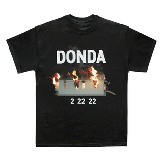 เสื้อยืดผู้ชาย เสื้อยืดแขนสั้น พิมพ์ลาย Donda 2 Burning House Kanye West สไตล์วินเทจ สําหรับแม่ และเด็ก S-5XL