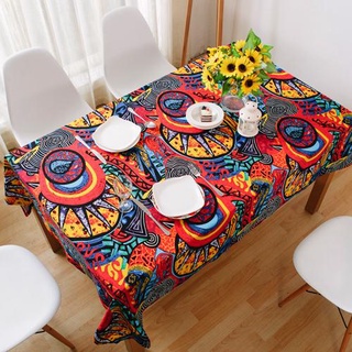 ผ้าปูโต๊ะ, ผ้าฝ้ายลินิน, วินเทจ, คาเฟ่, กันคราบ, boho