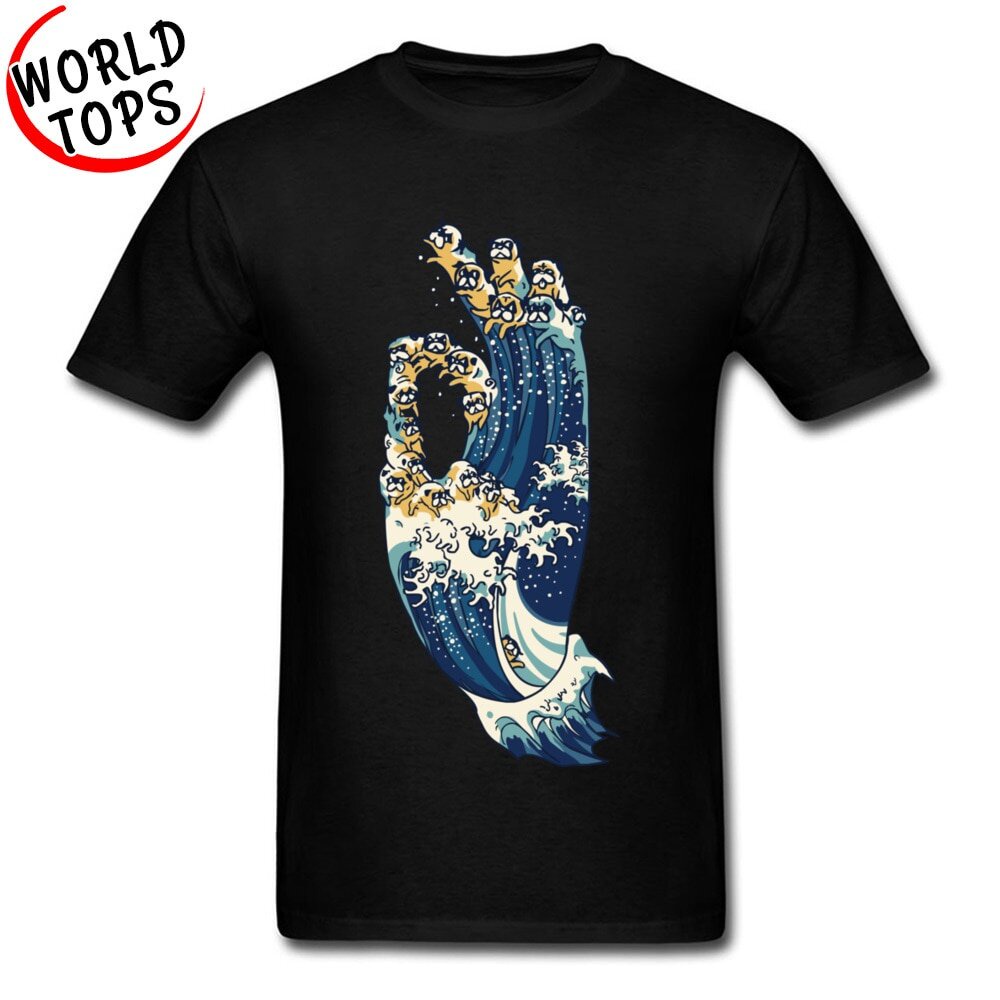 men-t-shirt-100-pure-cotton-creative-spindrift-hands-for-jnana-mudra-of-pug-graphic-leisure-เสื้อยืดคอกลม-เสื้อยืดคอกลม