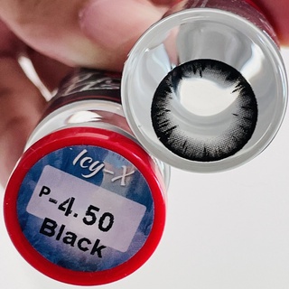 Icy-X Black คอนแทคเลนส์ บิ๊กอายส์ สีดำ บิ๊กอาย Bigeyes ตาโต Contact lens Pitchy ฝาแดง ค่าสายตา สายตาสั้น สายตา Shimmer