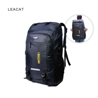 ภาพหน้าปกสินค้าLeacat กระเป๋าเป้สะพายหลัง กระเป๋าเดินทาง กระเป๋ากีฬา กันน้ํา 80 ลิตร สําหรับทุกเพศ ทุกวัย ที่เกี่ยวข้อง
