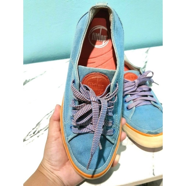 fitflop-super-t-sneaker-canvas-sporty-blue-uk-4-us-6-eu-37-รองเท้ามือสองของแท้