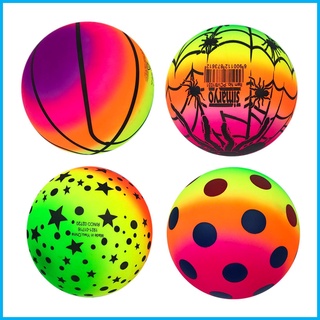 ลูกบอลยางพองลม สีรุ้ง หลากสี สําหรับสระว่ายน้ํา ชายหาด ปาร์ตี้