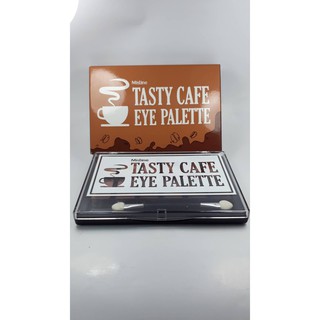 Mistine Testy Cafe Eye Paletteมิสทีน อายแชโดว์ 12 เฉดสี โทนนู้ดน้ำตาลชมพู.