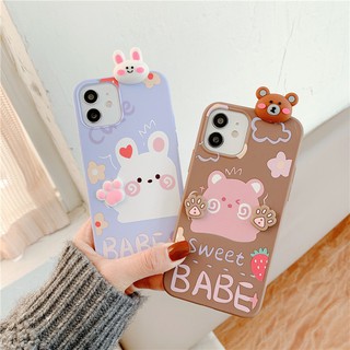เคสโทรศัพท์มือถือ TPU นิ่ม ลายการ์ตูนหมี กระต่าย Papa สําหรับ Samsung Galaxy A04 A14 A03 A03S A73 A53 A33 A13 S22 S20 FE S23 S22 S21 Plus Ultra A02S A52 A72 A12 A42 5G A51 A71 4G A31