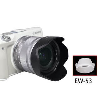 Bizoe EW-53 เลนส์ฮู้ดกล้อง สําหรับกล้อง Canon EF-M 15-45 มม. M10 M50 M100 M200 M3 M5 M6 M6Ii