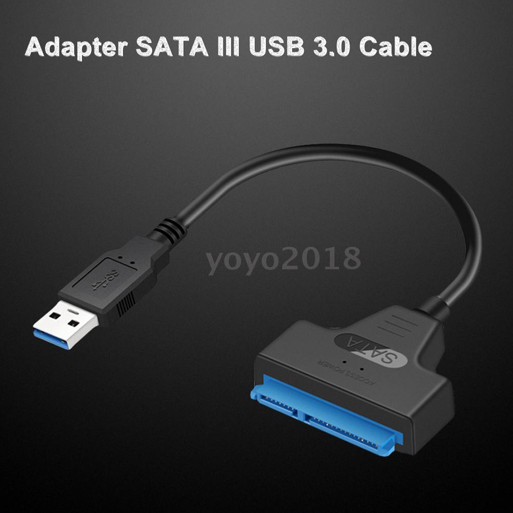 ภาพหน้าปกสินค้าอะแดปเตอร์แปลงสายเคเบิล 22 พิน Sata III เป็น Usb 3.0 Sata HDD SSD จากร้าน yoyo2018.th บน Shopee