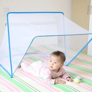 มุ้งกันยุง มุ้งครอบเด็ก มุ้งเต็นท์ แบบพับได้ รุ่น Baby Bed Mosquito Nets-13May-J1