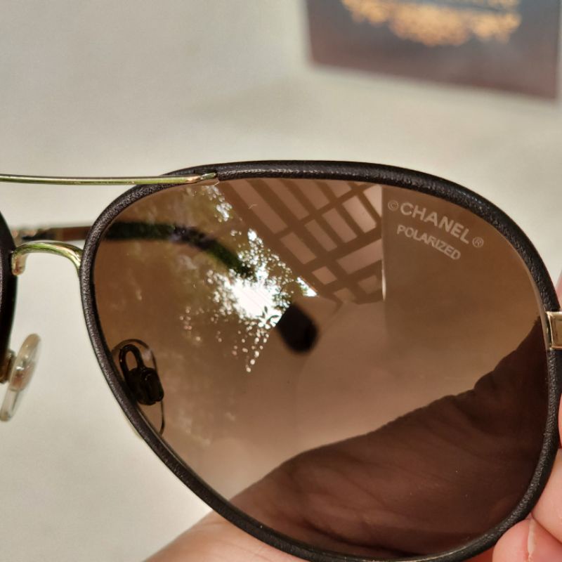 แว่นกันแดดชาแนลแท้chanel-pilot-sunglasses