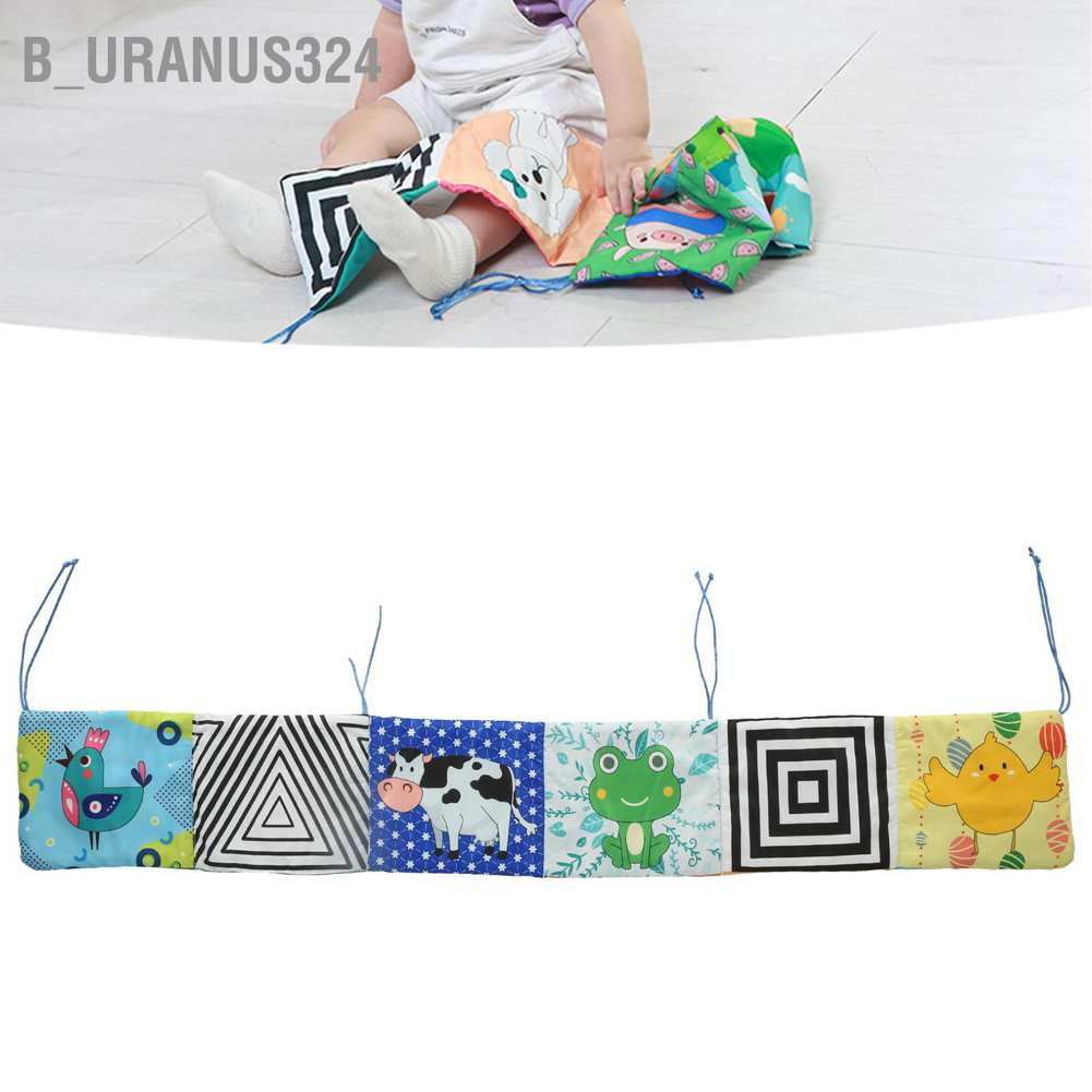 b-uranus324-crib-bumper-cloth-book-colorful-multi-touch-for-babies-over-3-months