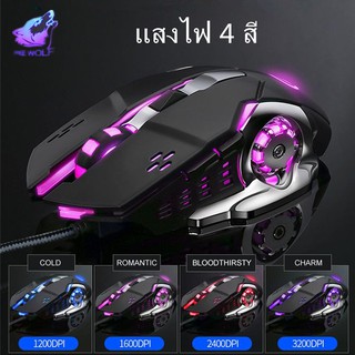 【เมาส์แบบมีสาย】Optical Macro Key RGB Gaming Mouse เมาส์เกมมิ่ง ออฟติคอล ตั้งมาโครคีย์ได้ wired mouse rechargeable mouse