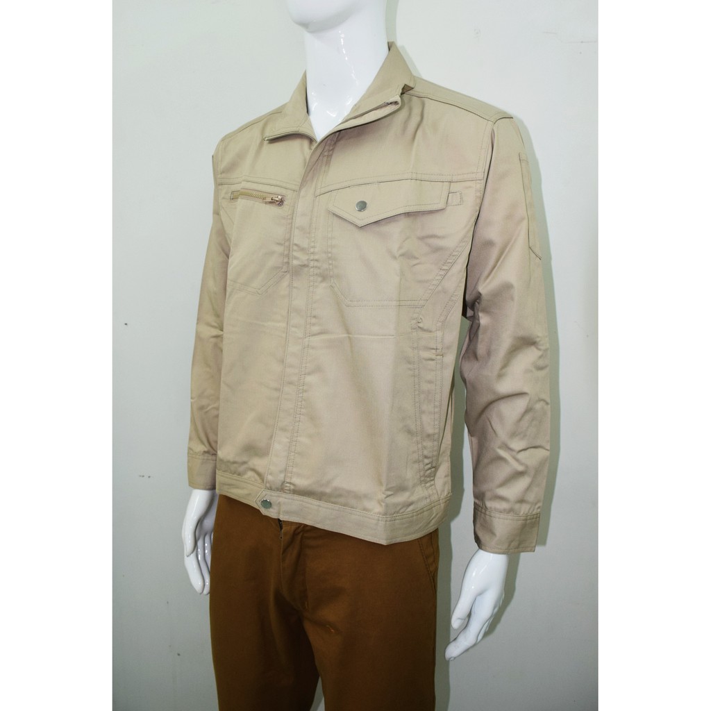 เสื้อแจ็คเก็ตกึ่งสูท-ผ้าค้อตต้อนค้อมทวิว-งานผลิตในไทยจากโรงงานครบวงจร