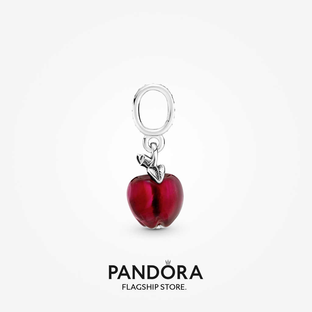 pandora-จี้แก้วมัราโน่-รูปแอปเปิ้ล-สีแดง-ของขวัญวันเกิด-สําหรับสุภาพสตรี-p825