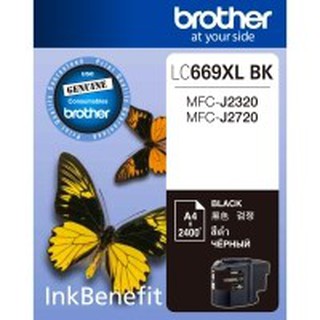 Brother LC-669XLBk (2.4k) , LC-665 XLC , LC-665 XLM , LC-665 XLY Multi-function 6 in 1 Printer MFC-J2320 / MFC-2720