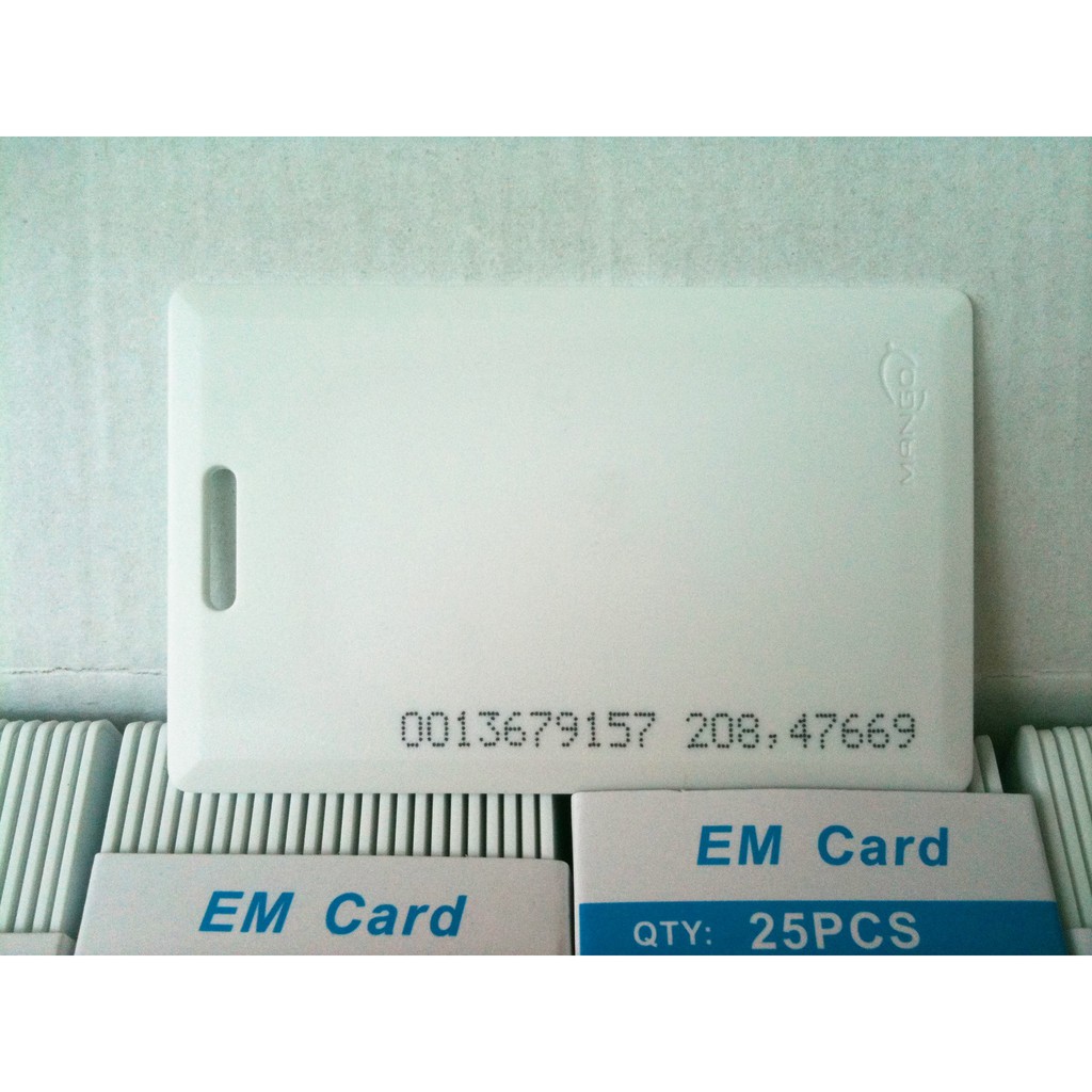 บัตรคีย์การ์ด 125k ยี่ห้อ MANGO 1 กล่องมี 100 ใบแบบหนา 1.8 มิล RFID ...