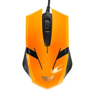 เมาส์ USB Optical Mouse MD-TECH (MD-60) Yellow/Black