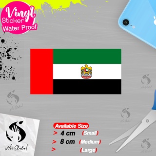 Uae Ani Arabic Emirate สติกเกอร์ไวนิล Oneaan World Flag กันน้ํา สําหรับติดตกแต่ง
