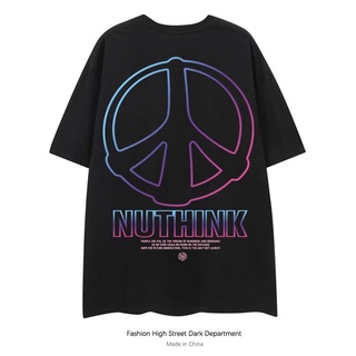 [S-5XL] เสื้อยืดแขนสั้นลําลอง ผ้าฝ้ายแท้ พิมพ์ลาย สไตล์ฮิปฮอป ยุโรป อเมริกัน ทรงหลวม ขนาดใหญ่ สําหรับผู้ชาย