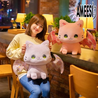 Ameesi หมอนตุ๊กตานุ่ม รูปแมวน่ารัก ขนาด 30 ซม. 40 ซม. เหมาะกับของขวัญวันเกิด ของเล่นสําหรับแมว โซฟา ค้างคาว