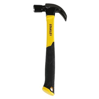 ค้อน ค้อนหงอน ด้ามไฟเบอร์ STANLEY 24 MM เครื่องมือช่าง เครื่องมือช่าง ฮาร์ดแวร์ FIBERGLASS NAIL HAMMER STANLEY 24MM