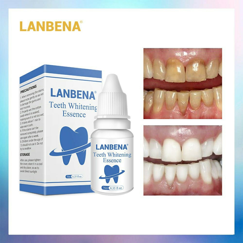 น้ำยาฟอกฟันขาวสูตรเข้มข้น LANBENA Teeth Whitening Essence Shopee Thailand