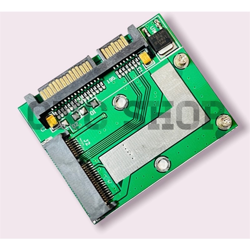 Carte Adaptateur MSATA/PCIe Mini Vers SATA 2.5" - Convertisseur 6 Gbps, Neuf