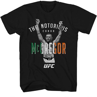 เสื้อยืดผู้ชายUfc Conor McGregor เสื้อยืดลําลองสําหรับผู้ชายแขนสั้นพิมพ์ลาย The Notorious Conor McGregor#เสื้อยืดแขนยาวผ