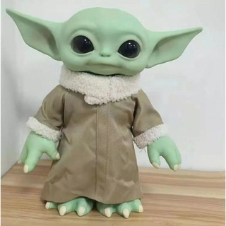 ตุ๊กตา Star Wars Yoda Figure ตุ๊กตา Yoda ของขวัญเด็ก ถอดชุดได้ ขนาดสูง 26 ซม.(ไม่มีกล่อง)อ