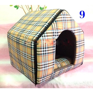 ที่นอนแมว บ้านแมว บ้านซิบรอบ บ้านหมา ที่นอนสุนัข ที่นอนหมา ไซส์ 2 (LTD-L-060266)