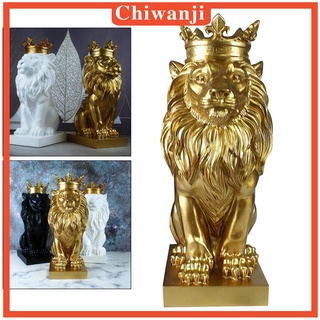 ( Chiwanji ) รูปปั้นเรซิ่นรูปสิงโตสําหรับตกแต่งบ้าน