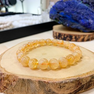 กำไลข้อมือ ซิทริน Citrine (เกรด AAA) *หินแท้ หินธรรมชาติ*