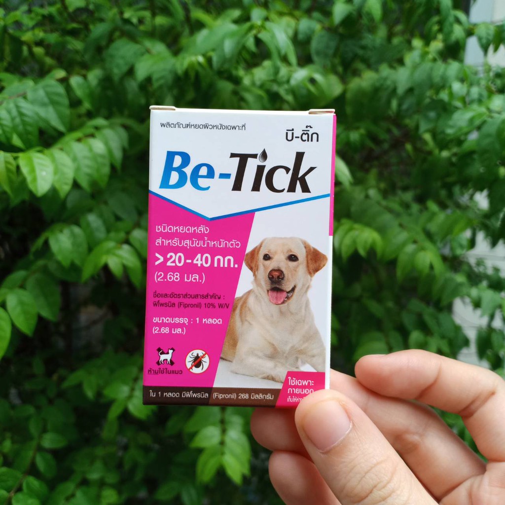 1-หลอด-be-tick-ผลิตภัณฑ์ป้องกันหมัดและเห็บ-ยาหยดกำจัดเห็บหมัด-ยาหยดเห็บหมัด-สุนัข